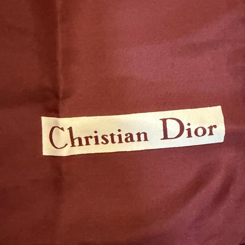 Christian Dior Vintage 100% Silk Square Scarf – Geometric Block Print